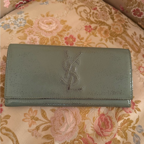 Yves Saint Laurent Mint Leather Wallet - Picture 16 of 16
